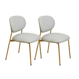 McKenzie Performance Vegan Leather Stackable Dining Chair - Set of 2 by TOV Furniture at Eve Furniture