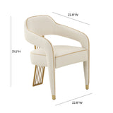 Corralis Performance Boucle Dining Chair by TOV Furniture at Eve Furniture