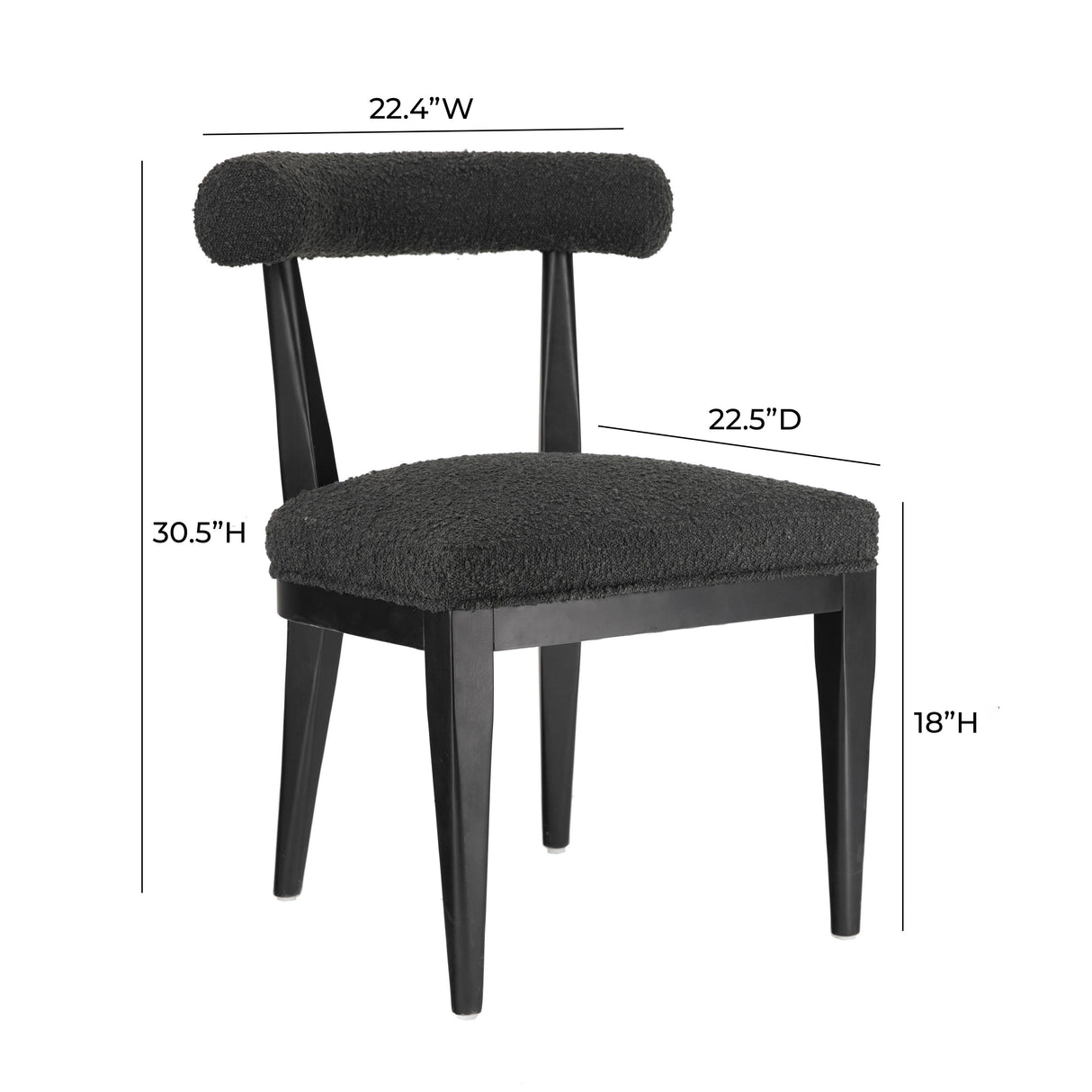 Palla Performance Boucle Dining Chair by TOV Furniture at Eve Furniture