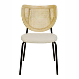 Nessie Natural Rattan Dining Chair - Set of 2 by TOV Furniture at Eve Furniture