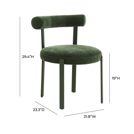 Margaret Performance Chenille Bolster Back Dining Chair by TOV Furniture at Eve Furniture