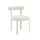 Margaret Performance Chenille Bolster Back Dining Chair by TOV Furniture at Eve Furniture