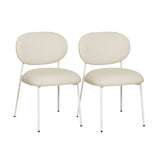 McKenzie Performance Vegan Leather Stackable Dining Chair - Set of 2 by TOV Furniture at Eve Furniture