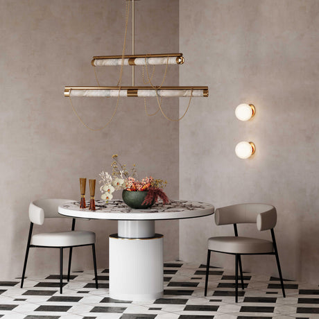 Maxine Cream Performance Vegan Leather Dining Chair by TOV Furniture at Eve Furniture