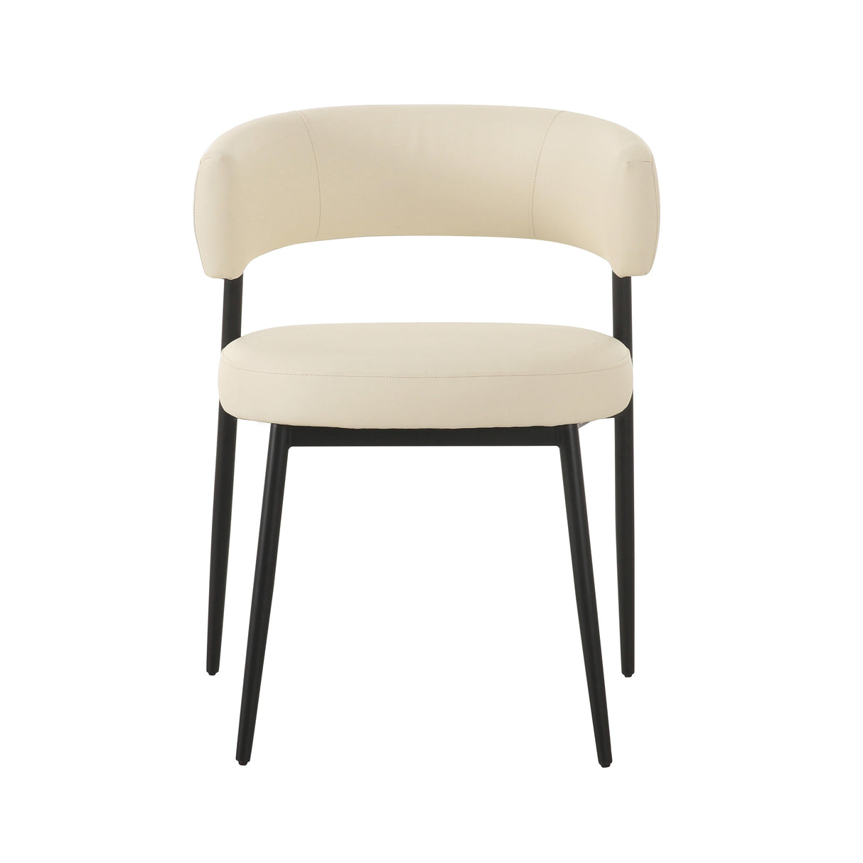 Maxine Cream Performance Vegan Leather Dining Chair by TOV Furniture at Eve Furniture