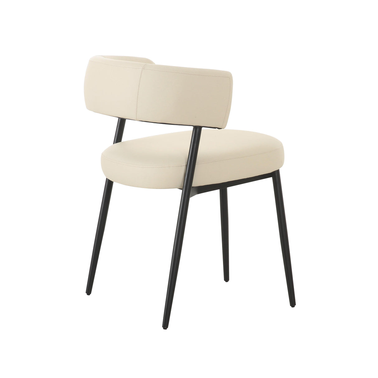 Maxine Cream Performance Vegan Leather Dining Chair by TOV Furniture at Eve Furniture