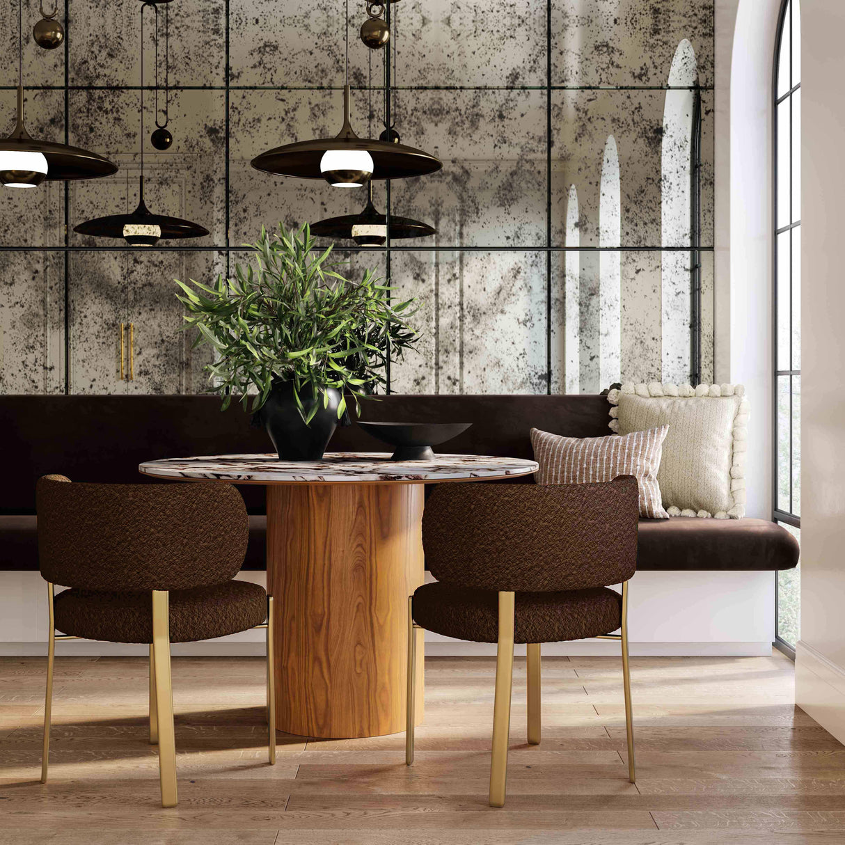 Margaret Performance Boucle Dining Chair by TOV Furniture at Eve Furniture