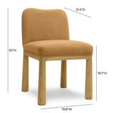 Tiara Performance Velvet and Oak Dining Chair by TOV Furniture at Eve Furniture