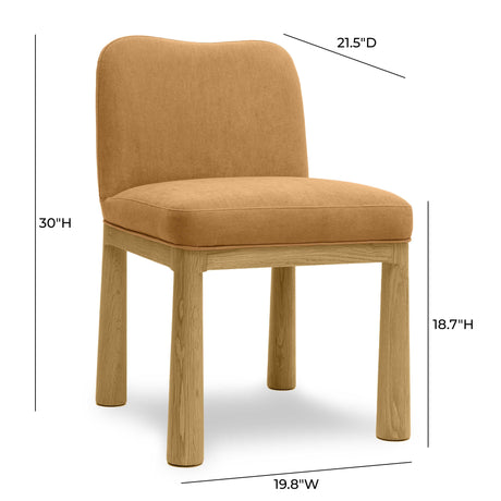 Tiara Performance Velvet and Oak Dining Chair by TOV Furniture at Eve Furniture