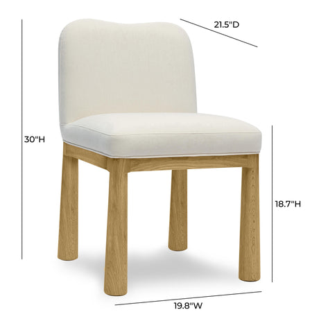 Tiara Performance Velvet and Oak Dining Chair by TOV Furniture at Eve Furniture