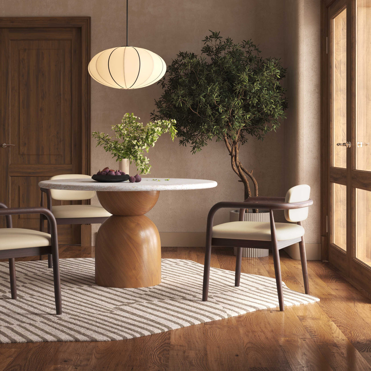 Betsy Taupe Vegan Leather Dining Chair by TOV Furniture at Eve Furniture