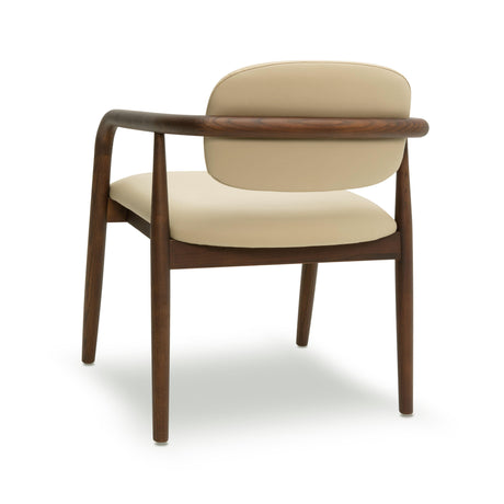 Betsy Taupe Vegan Leather Dining Chair by TOV Furniture at Eve Furniture