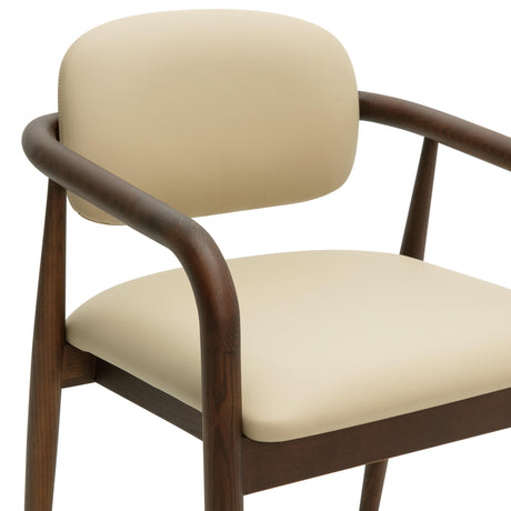 Betsy Taupe Vegan Leather Dining Chair by TOV Furniture at Eve Furniture