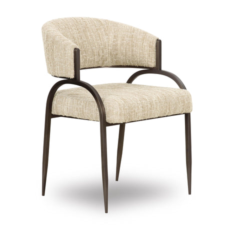 Tatum Taupe Textured Performance Boucle Dining Chair by TOV Furniture at Eve Furniture
