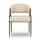 Tatum Taupe Textured Performance Boucle Dining Chair by TOV Furniture at Eve Furniture