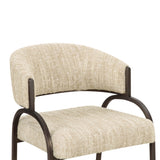 Tatum Taupe Textured Performance Boucle Dining Chair by TOV Furniture at Eve Furniture