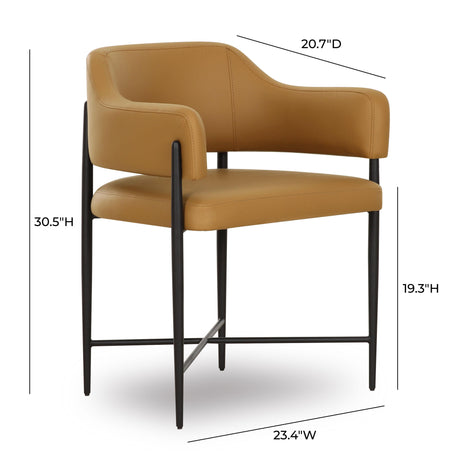 Sezanne Vegan Leather Dining Chair by TOV Furniture at Eve Furniture
