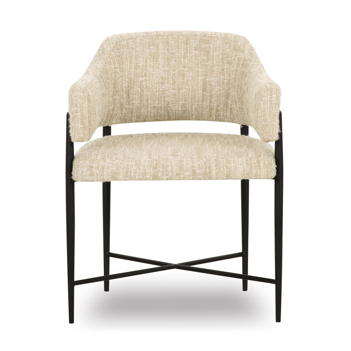 Sezanne Taupe Textured Performance Boucle Dining Chair by TOV Furniture at Eve Furniture