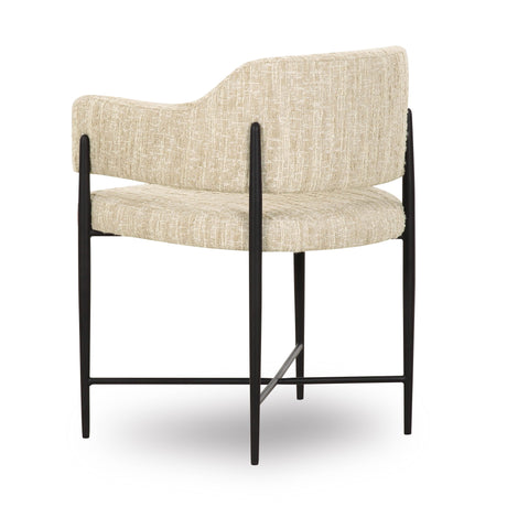 Sezanne Taupe Textured Performance Boucle Dining Chair by TOV Furniture at Eve Furniture