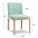 Rebecca Performance Velvet Dining Chair by TOV Furniture at Eve Furniture