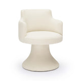 Jeffree Cream Performance Boucle Swivel Dining Chair by TOV Furniture at Eve Furniture