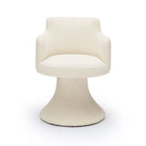 Jeffree Cream Performance Boucle Swivel Dining Chair by TOV Furniture at Eve Furniture