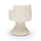Jeffree Cream Performance Boucle Swivel Dining Chair by TOV Furniture at Eve Furniture