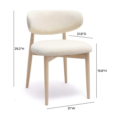 Zinea Performance Textured Velvet Dining Chair by TOV Furniture at Eve Furniture