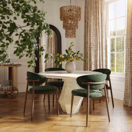 Zinea Performance Textured Velvet Dining Chair by TOV Furniture at Eve Furniture