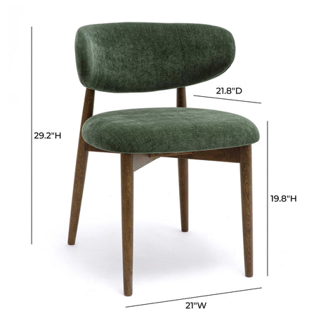 Zinea Performance Textured Velvet Dining Chair by TOV Furniture at Eve Furniture