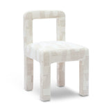 Hazel Cream Patterned Jacquard Dining Chair by TOV Furniture at Eve Furniture