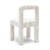 Hazel Cream Patterned Jacquard Dining Chair by TOV Furniture at Eve Furniture