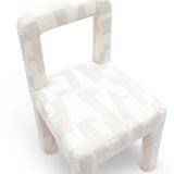 Hazel Cream Patterned Jacquard Dining Chair by TOV Furniture at Eve Furniture