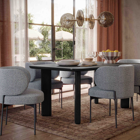 Maureen Speckled Grey Performance Boucle Dining Chair by TOV Furniture at Eve Furniture