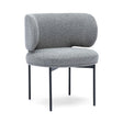 Maureen Speckled Grey Performance Boucle Dining Chair by TOV Furniture at Eve Furniture