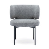 Maureen Speckled Grey Performance Boucle Dining Chair by TOV Furniture at Eve Furniture