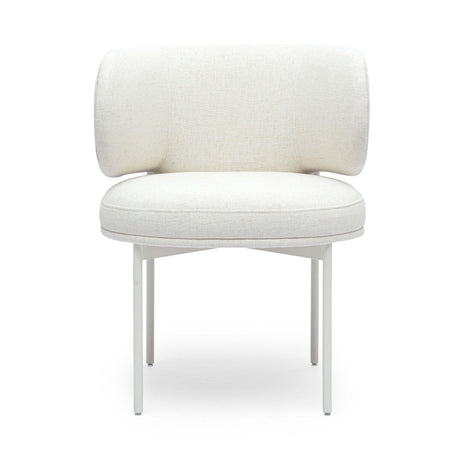 Maureen Cream Performance Upcycled Linen Dining Chair by TOV Furniture at Eve Furniture