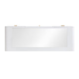 Hollywood 56" White Desk with Vanity Mirror