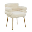 Dente Cream Faux Sheepskin Dining Chair by Inspire Me! Home Decor by TOV Furniture at Eve Furniture