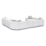 Perry 8-Piece Cream Chenille Modular Large U-Sectional by TOV Furniture at Eve Furniture