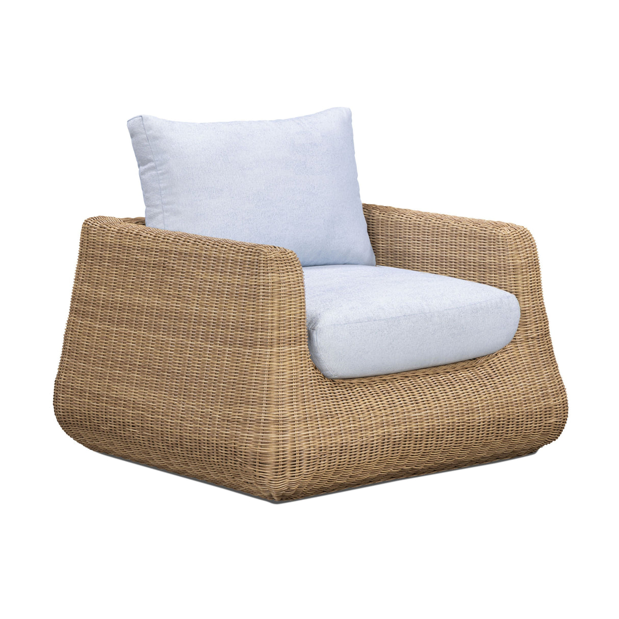 Dana Light Blue Outdoor Accent Chair