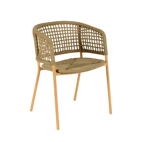 Niel Oak Finish Outdoor Dining Chair by TOV Furniture at Eve Furniture