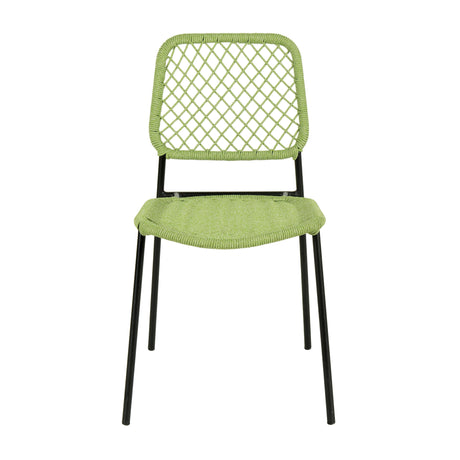 Lucy Dyed Cord Stackable Outdoor Dining Chair by TOV Furniture at Eve Furniture