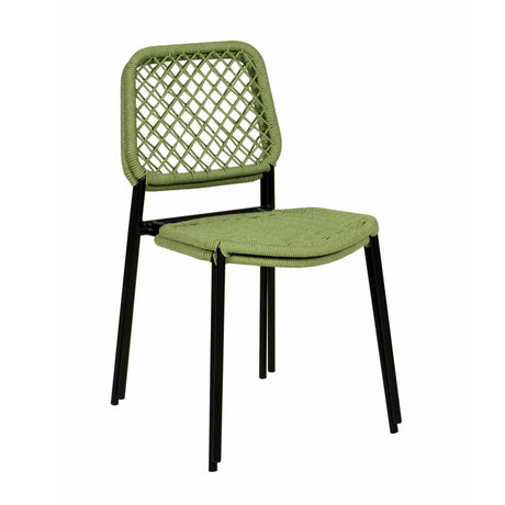 Lucy Dyed Cord Stackable Outdoor Dining Chair by TOV Furniture at Eve Furniture