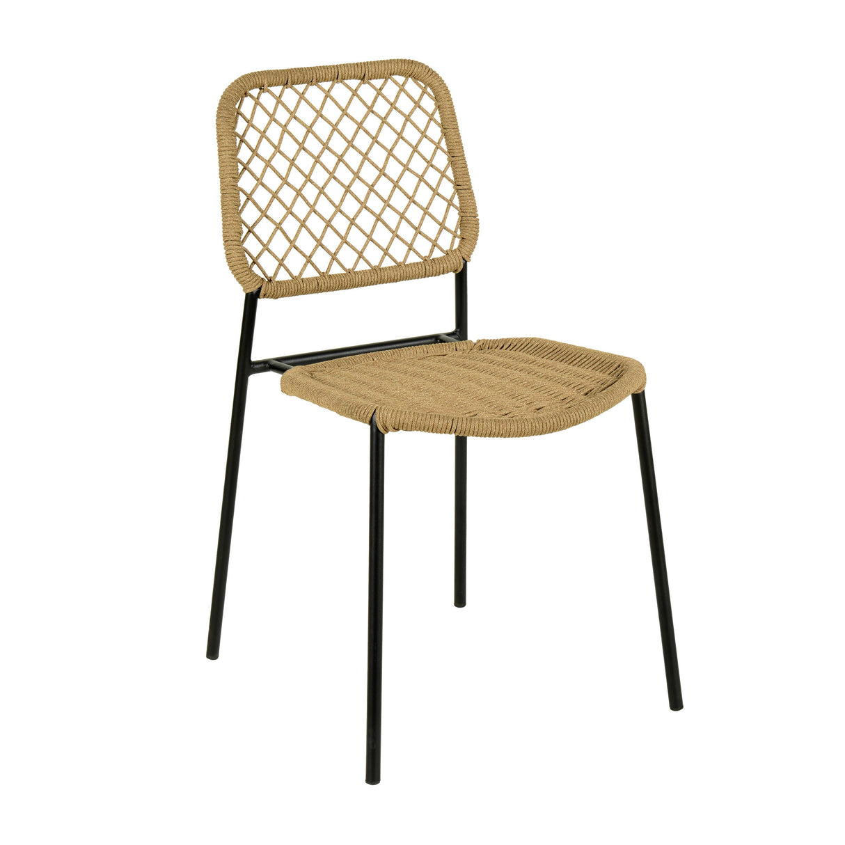 Lucy Dyed Cord Stackable Outdoor Dining Chair by TOV Furniture at Eve Furniture