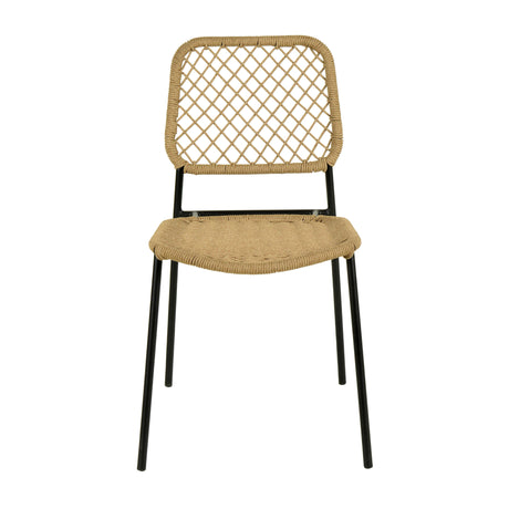Lucy Dyed Cord Stackable Outdoor Dining Chair by TOV Furniture at Eve Furniture
