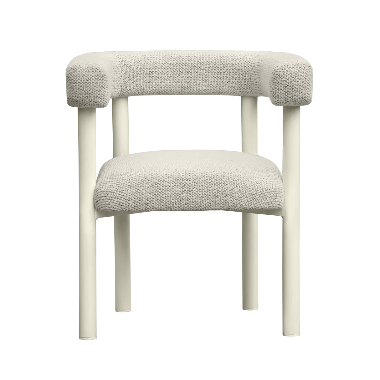 Jackie Cream Outdoor Textured Dining Chair by TOV Furniture at Eve Furniture