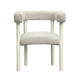 Jackie Cream Outdoor Textured Dining Chair by TOV Furniture at Eve Furniture