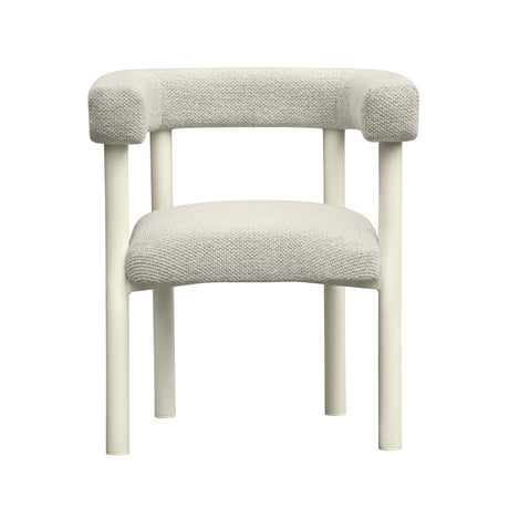 Jackie Cream Outdoor Textured Dining Chair by TOV Furniture at Eve Furniture