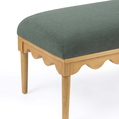 Oodle 56.5" Vegan Mohair Bench by TOV Furniture at Eve Furniture
